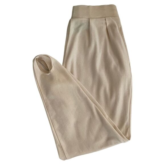 VINTAGE GFC Stirrup Pants Cream Size Petite Medium - Picture 1 of 7